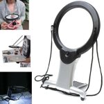 Loupe led avec l'�largissement de l'objet 6x, loupe de lecture, avec lampe 2led lampe loupe g�ante lecture ...