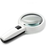 Loupe loupe avec lumi�re 40x 30x grande loupe �clair�e � 3 led for les personnes �g�es inspection de ...