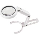 Loupe à main avec 8 lumières led, avec support pliable Loupe à main avec 8 lumières led, avec support pliable