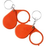 Loupe de poche pliable en verre optique (10x) - lot de 2 avec �tui en cuir pivotant id�al pour bureau, ...