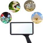 Loupe portable 5x, 105cm loupe rectangulaire, lentille en verre r�sistant aux rayures pour les personnes ...