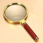 Loupe loupe portative � grossissement 10x pour la science, la lecture de livres, l'inspection. (loupe ...