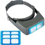 Loupe professionnelle � double lentille - loupe pour bijoux - masque de lecture - loupe binoculaire en ...