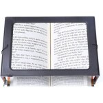 Loupe rectangulaire pliable pleine page mains libres avec 12 lumi�res led pour lire, travailler