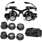 Loupe serre tête loupe frontale lunettes grossissantes allumage led grossissements de 10x, 15x, 20x et ... Loupe serre tête loupe frontale lunettes grossissantes allumage led grossissements de 10x, 15x, 20x et ...