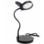 Loupe sur pied, 3x 10x lampe loupe, loupe eclairante et support, led lampe loupe sur pied, pour la lecture, ...