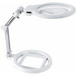 Loupe de table lampe loupe sur pied rglable en mtallique grand support de bureau rglable 130 mm inspection ...