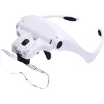 Loupe pour tête, éclairée loupe serre - tête en verre loupe avec 2 led pour travail de proximité, travail ... Loupe pour tête, éclairée loupe serre - tête en verre loupe avec 2 led pour travail de proximité, travail ...