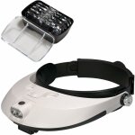 Loupe de tête avec lampe à lampe led loupe à lunette de loupe pour réparation, bijouterie, couture, artisanat, ... Loupe de tête avec lampe à lampe led loupe à lunette de loupe pour réparation, bijouterie, couture, artisanat, ...
