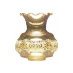 Abat - jour en verre miss amber 14. 5x12cm