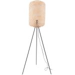 Lucande - lampadaire bois 'jorick' en m�tal pour salon & salle � manger