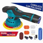Lucidatrice rotorbitale 2 batterie 12 v 2000 mah 8 velocit� levigatrice per auto