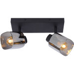 Alion spot plafond - noir - 2xe14