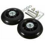 Lucky - 88 - lot de 2 roues de rechange pour valise avec essieux noir 40mm18mm roue universelle pour ...