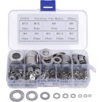 Lucky - 88 - 580 pi�ces joint m�tal 304 acier inoxydable rondelle plate ensemble m2 - m12 bo�te