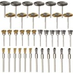 Lucky - 88 - dpzo brosse en laiton, 36 pices, roues en fil d'acier, brosses, perceuse, outils rotatifs, ...