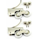 Lucky - 88 - poulie silencieuse en acier inoxydable / alliage de titane  deux roulettes pour porte de ...