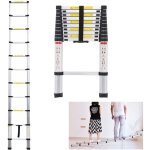 Chelle t�lescopique en aluminium de 3, 2 m avec 11 �chelons, antid�rapant, �chelle extensible portable ...