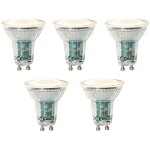 Luedd - lot de 5 ampoule led gu10 avec d�tecteur cr�pusculaire 3w 200 lm 2700k