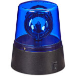Lumi�re bleue led, lot 2, gyrophare avec r�flecteur pivotant, �clairage de f�tes, avec batteries, bleue ...