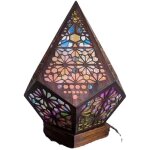 Lumi�res color�es boh�miennes �toile de p�le de nuit grand lampadaire led lampe de projection de lumi�re ...