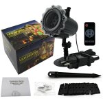 Lumi�res d�coratives de no�l pour l'int�rieur et l'ext�rieur, projecteur led de no�l avec t�l�commande ...
