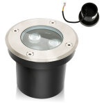 Lumires enterres 3w lampadaire ip65 led encastrable sol spot - noir 10x