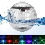 Lumi�re d'�tang flottante solaire, lumi�res de piscine �tanches lumi�re de jardin �clairage led pour ...