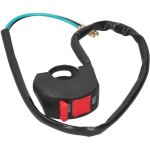 Lumire de guidon, interrupteur de lumire de guidon de moto bouton on off tanche compatible avec atv ...