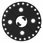 Edm - lumires pour l'intrieur du parasol 16cm  piles: 4xaa (non incluses)
