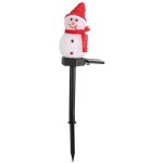 Lumi�re de jardin de nol de bonhomme de neige � �conomie d'�nergie solaire � led �tanche pour la d�coration ...