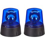 Lumire led, lot de 2, pour ftes et enfants, gyrophare, rflecteur rotatif,  piles, jeu de lumire, ...