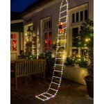 Lumi�res de no�l led ? �chelle d�corative de no�l de 3 m avec p�re no�l, lumi�res d�coratives de no�l ...