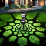 Lumi�re de pelouse solaire d�coration jardin lampe de pelouse creuse all�e ext�rieure lampadaires �tanche, ...