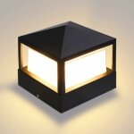Lumi�re de pilier ext�rieure pour porte, villa, jardin, pelouse, cl�ture, �tanche ip65 en aluminium, ...