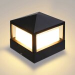 Lumi�re de pilier ext�rieure pour porte, villa, jardin, pelouse, cl�ture, �tanche ip65 en aluminium, ...