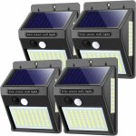 Lumi�re solaire ext�rieure 100 led 1000 lumens d�tecteur de mouvement �tanche applique murale