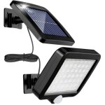 Lumi�re solaire ext�rieure avec d�tecteur de mouvement 56 led, lumi�re solaire de jardin �tanche ip65 ...