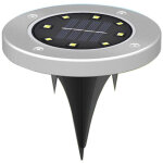 Lumi�re souterraine solaire 8led en acier inoxydable ext�rieur nouveau sol pelouse lumi�re cour jardin ...