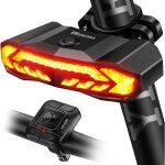 Lumi�re de v�lo intelligente avec signaux de virage, lumi�re de frein et corne d'alarme - auto on / off ...