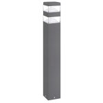 Lumihome - borne pyramide inox 32 led smd 9w 60cm  blanc - neutre - 4000k - anthracite