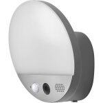 Luminaire extrieur smart + avec camra hd et dtecteur de mouvement, contrle wifi, lumire blanc chaud ...