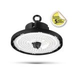 Luminaire high bay led 120w - 22000lm - 4000k - ip65 - noir - �266mm - garantie 5 ans