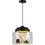 Luminaire lampe suspendue en verre animale crative d'enfants, lampe de plafond dcorative, lustre plafonnier ...