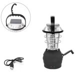 Luminaire, lanterne portative, lanterne solaire, noir dynamo  manivelle 36 led lanterne de camping lumire ...