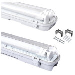 Luminaire led pour pièces humides 60 cm, 2 x 18 w tube led pour atelier, plafonnier pour bureau, entrepôt, ... Luminaire led pour pièces humides 60 cm, 2 x 18 w tube led pour atelier, plafonnier pour bureau, entrepôt, ...