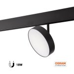 Luminaire magntique circulaire  led 48v - 14, 2cm - 18w -