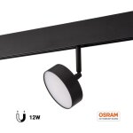 Luminaire magntique circulaire  led 48v - 9, 5cm - 12w - cri90 - blanc neutre