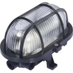 Luminaire pour pices humides e27 noir - sygonix