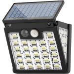 Luminaire solaire d'exterieur avec detecteur de mouvement a leds 3 modes d'eclairage luminaire solaire ...